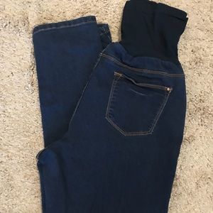 Dark denim skinny maternity jeans size 1X
